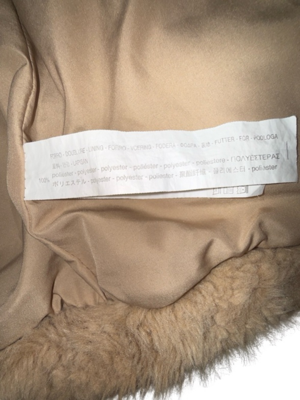 Zara Girls Faux Fur Coat Tan & Pink Size 10 (140 cm) - Picture 17 of 17